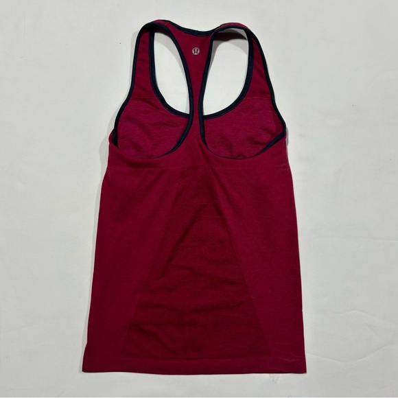 Lululemon Ebb & Flow Racerback Tank Bumble Berry Red Inkwell Women’s Size 9 - Picture 4 of 8